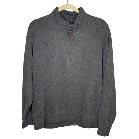 Orvis Other - Orvis 100% Cotton‎ Men’s Gray Pullover 1/2 Zip Size Large